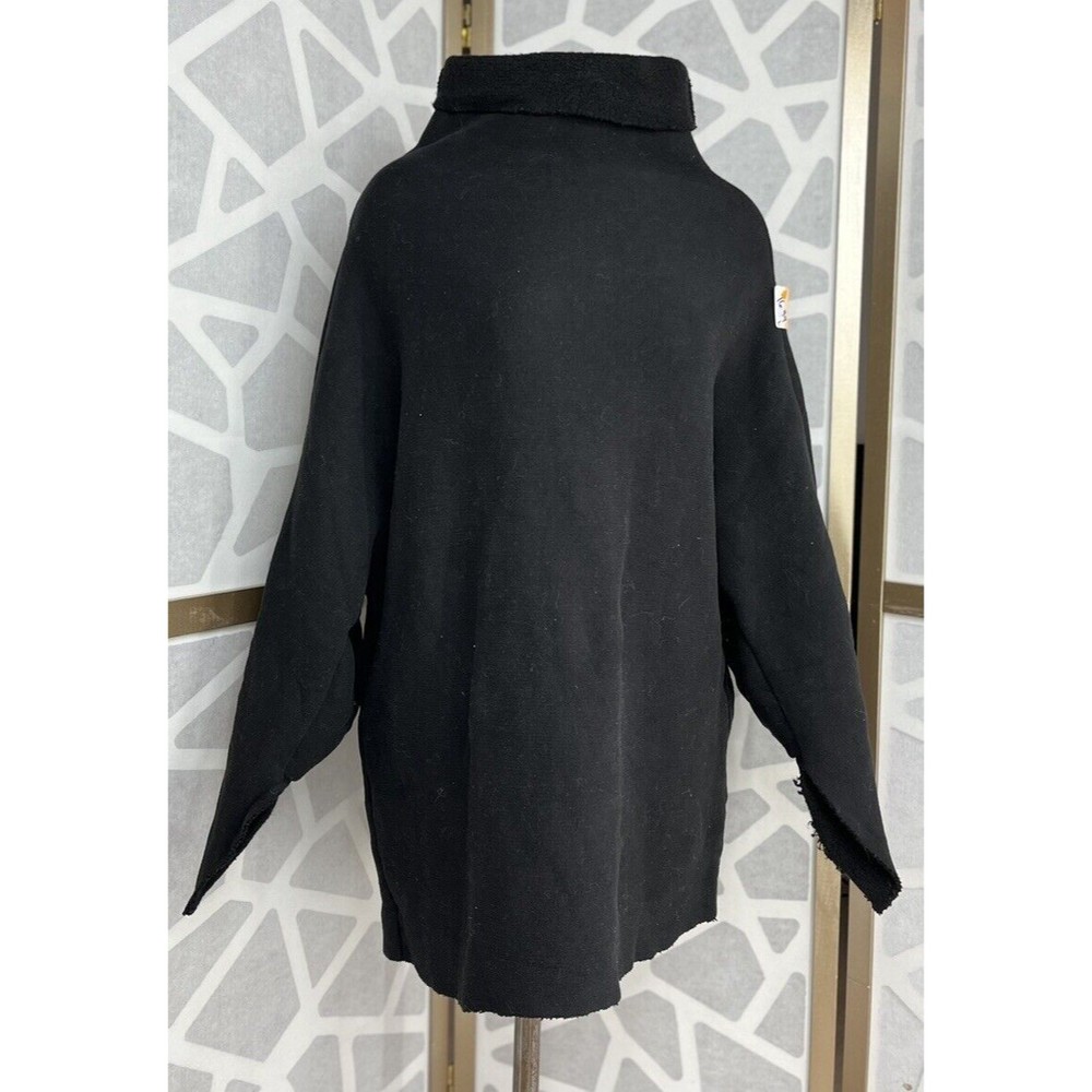 veronique miljkovitch Oversized SWEATER ASYMMETRIC Unique Sleeve COTTOM M L
